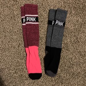 Lot of VS PINK crew socks